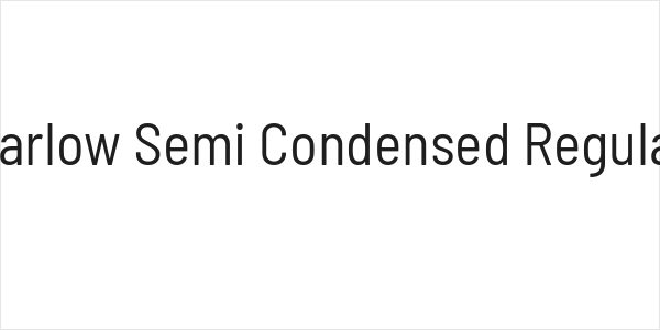Barlow Semi Condensed Regular Logo