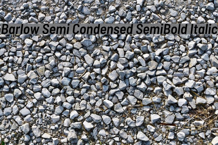 Barlow Semi Condensed SemiBold Italic Font examples