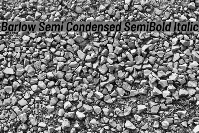 Barlow Semi Condensed SemiBold Italic Fuentes examples