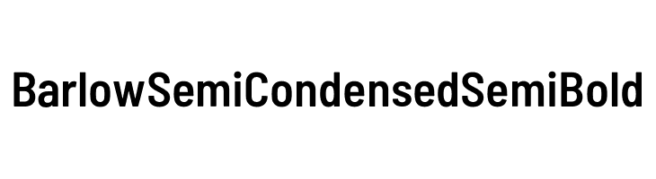 Barlow Semi Condensed SemiBold  Free Fonts Download
