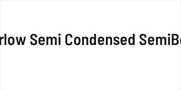 Barlow Semi Condensed SemiBold Logo