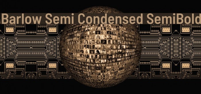 Barlow Semi Condensed SemiBold फ़ॉन्ट examples