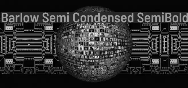 Barlow Semi Condensed SemiBold फ़ॉन्ट examples