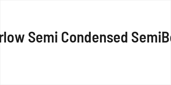 Barlow Semi Condensed SemiBold Logo