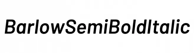 Barlow SemiBold Italic  Free Fonts Download