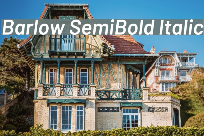 Barlow SemiBold Italic Font examples