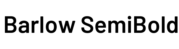 Barlow SemiBold  フリーフォントのダウンロード