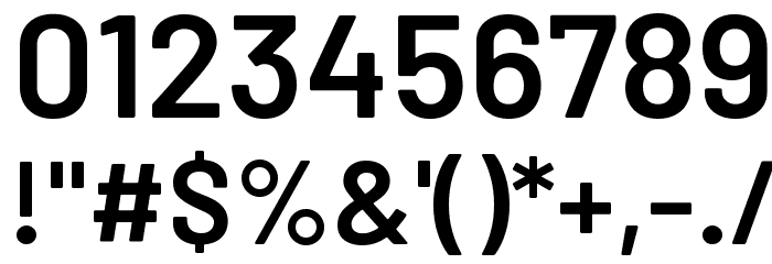 Barlow SemiBold Font OTHER CHARS