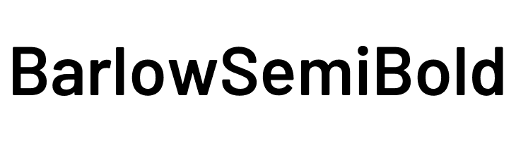 Barlow SemiBold  Frei Schriftart Herunterladen