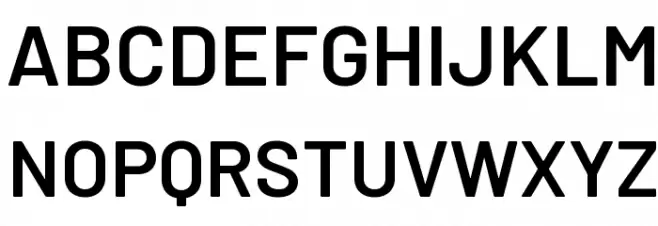 Barlow SemiBold Schriftart Groß