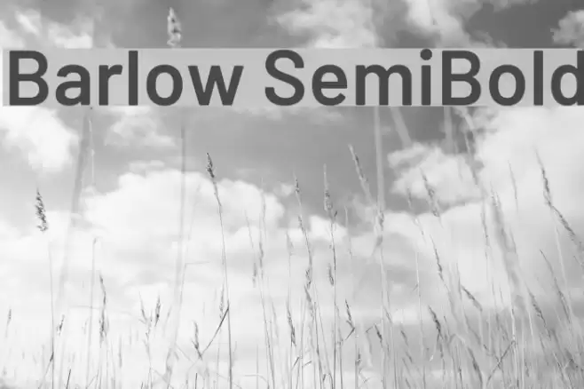 Barlow SemiBold Font examples