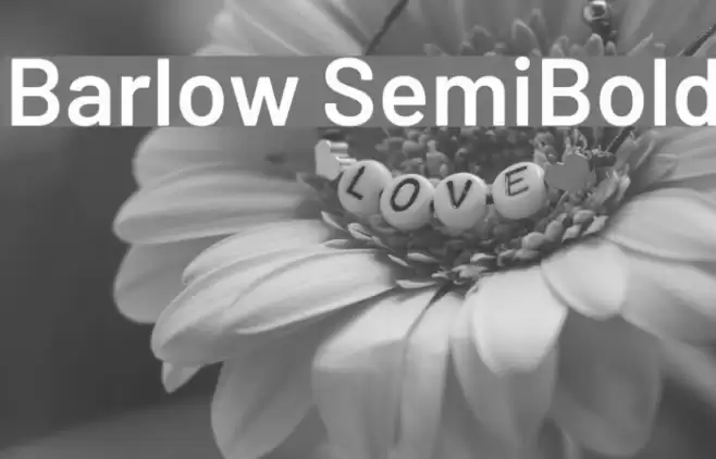 Barlow SemiBold Font examples