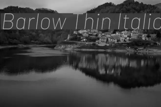 Barlow Thin Italic  examples