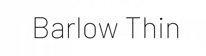 Barlow Thin  baixar fontes gratis