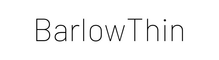 Barlow Thin  免费字体下载