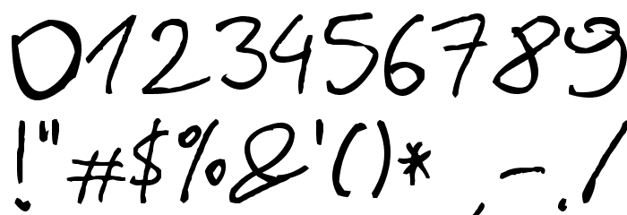 BarmeReczny Font OTHER CHARS