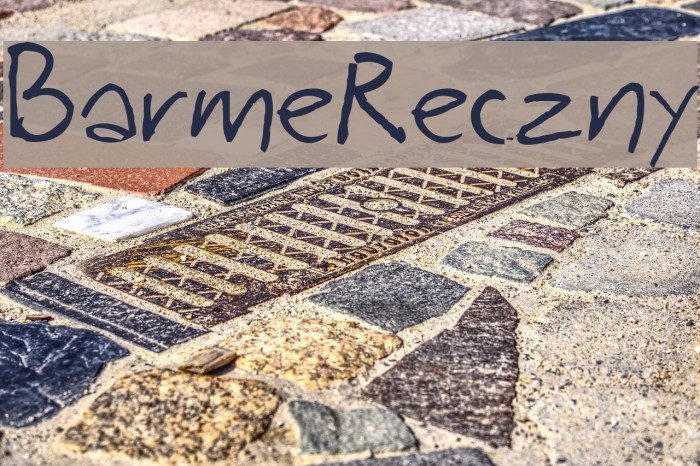 BarmeReczny Font examples