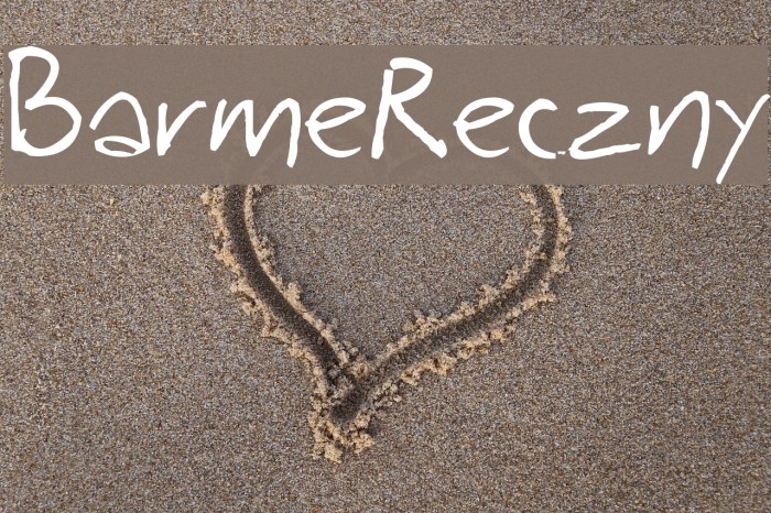 BarmeReczny Font examples