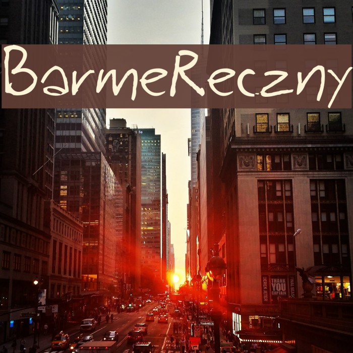 BarmeReczny Font examples