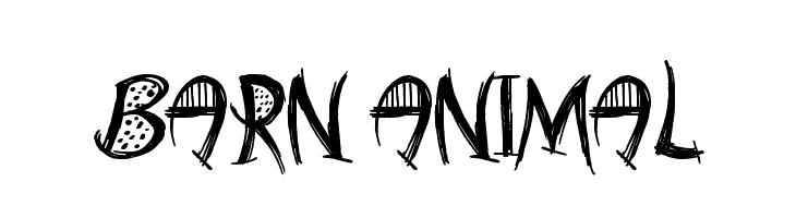 Barn Animal  Descarca Fonturi Gratis