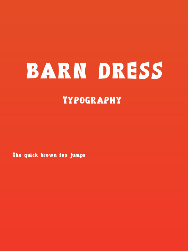Barn Dress Poster