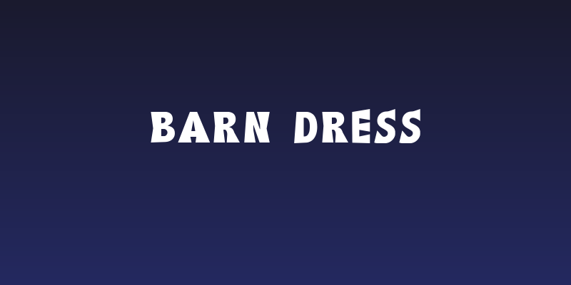 Barn Dress Social Header