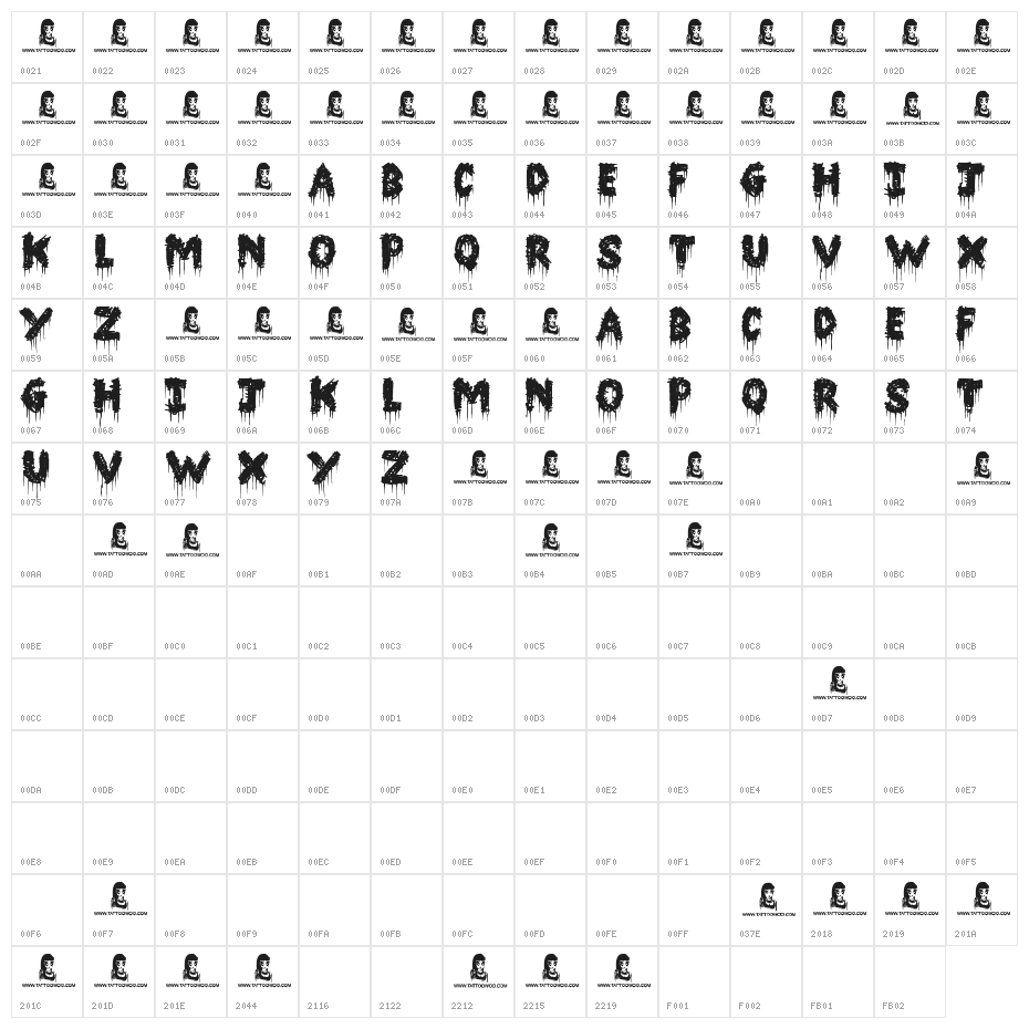 Barn House Character Map