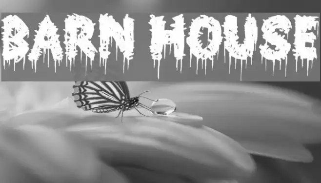 Barn House Font examples