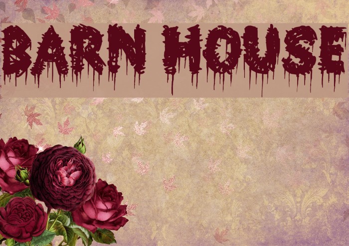Barn House Font examples