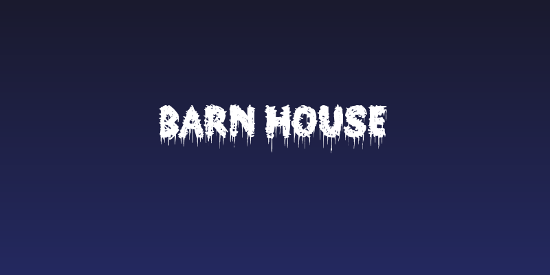 Barn House Social Header