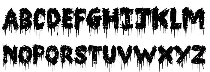 Barn House Font LOWERCASE
