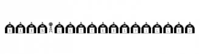 Barn-Letters Filled  Fuentes Gratis Descargar