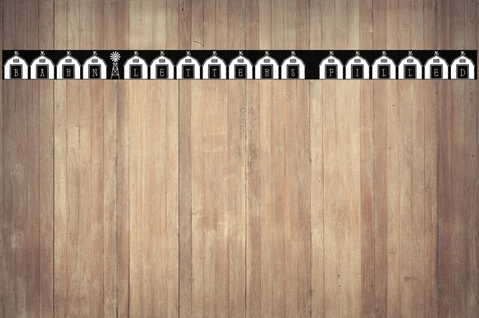 Barn-Letters Filled Example 1