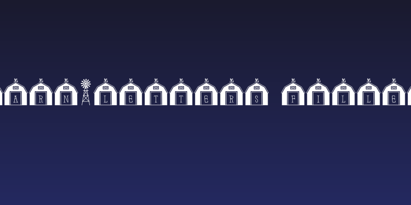 Barn-Letters Filled Social Header