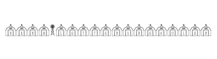 Barn-Letters Regular  Free Fonts Download