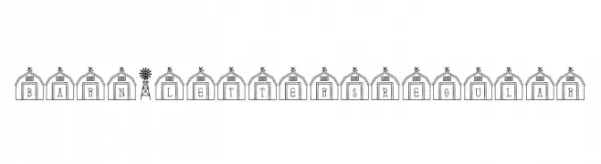 Barn-Letters Regular  Fuentes Gratis Descargar