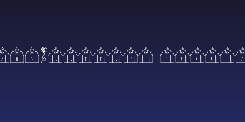 Barn-Letters Regular Social Header