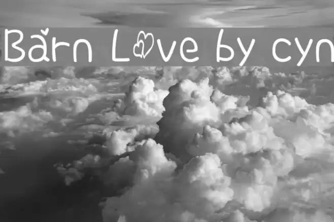 Barn Love by cyn Font examples