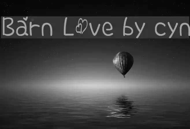 Barn Love by cyn Font examples