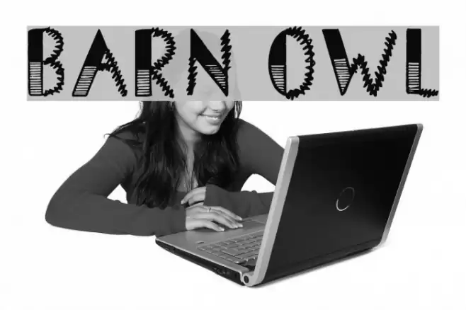 Barn Owl Font examples