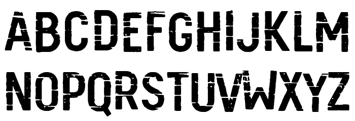 Barna Break Font LOWERCASE
