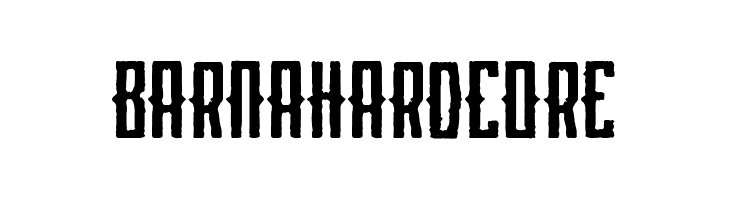 Barna Hardcore  フリーフォントのダウンロード