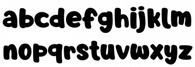 Barnacle Boy 字体 小写