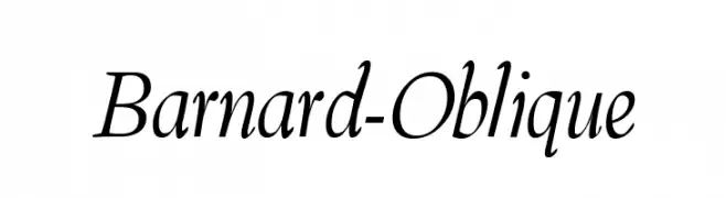 Barnard-Oblique  नि: शुल्क फ़ॉन्ट्स डाउनलोड