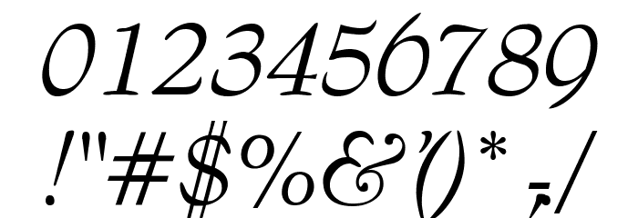 Barnard-Oblique Font OTHER CHARS