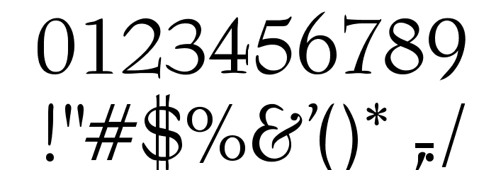 Barnard Font OTHER CHARS