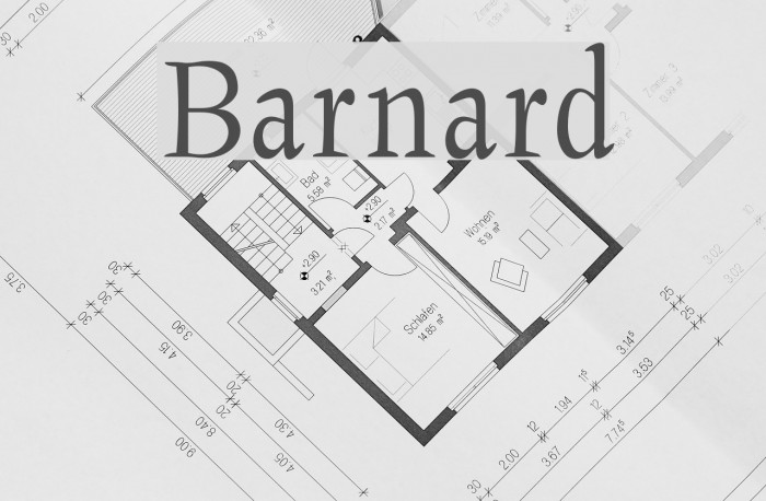 Barnard Font examples