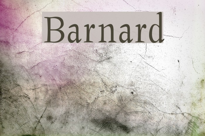 Barnard Font examples