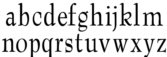 Barnard Font LOWERCASE