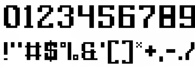 Barndomsfirkante Font OTHER CHARS